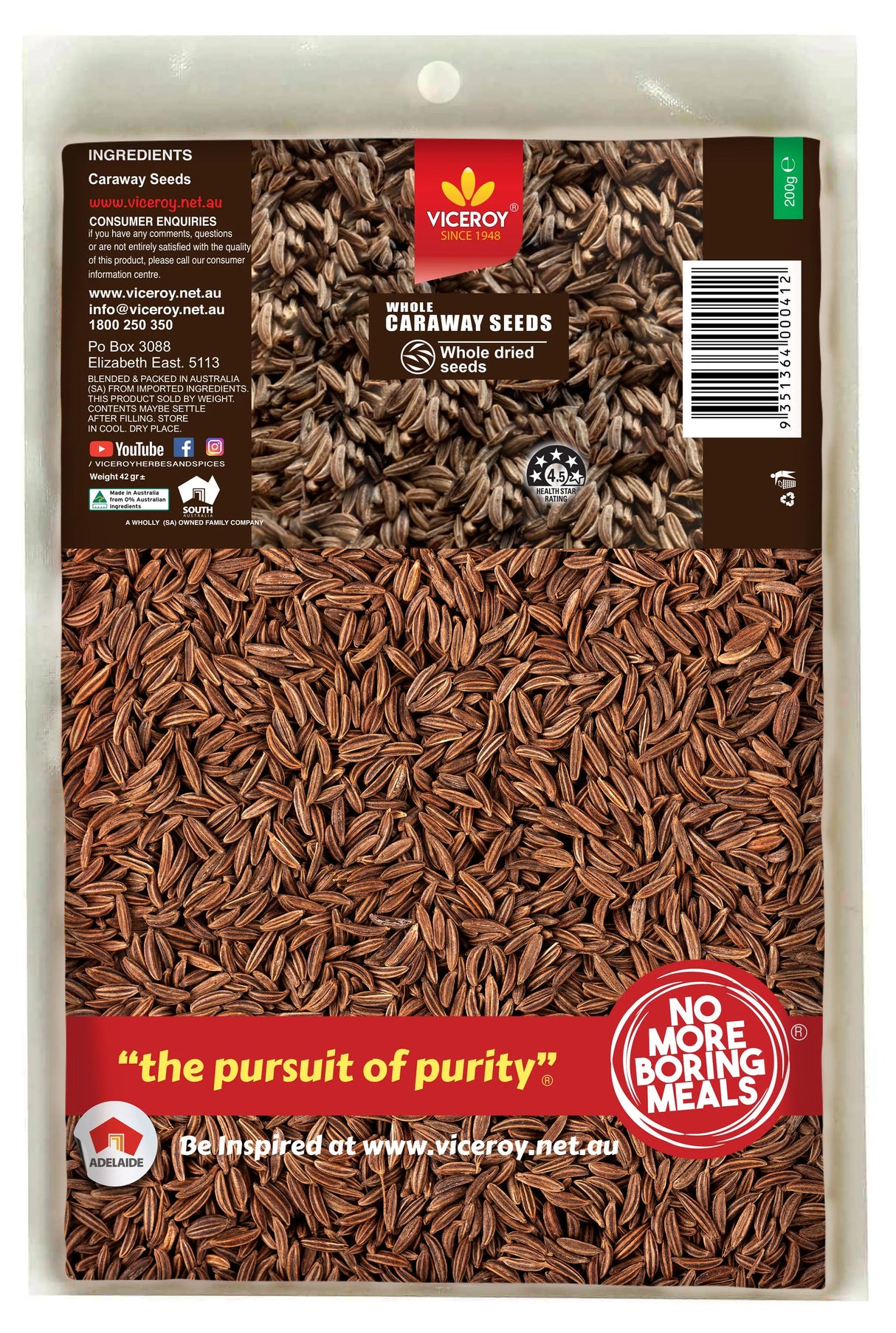 VICEROY® Caraway Seeds - Viceroy.net.au