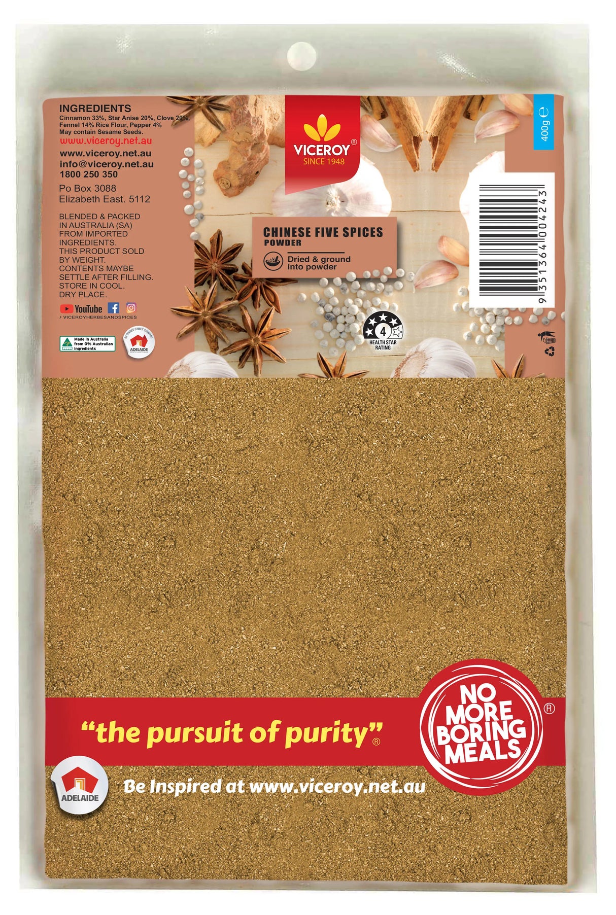 VICEROY® Chinese 5 Spices - Viceroy.net.au