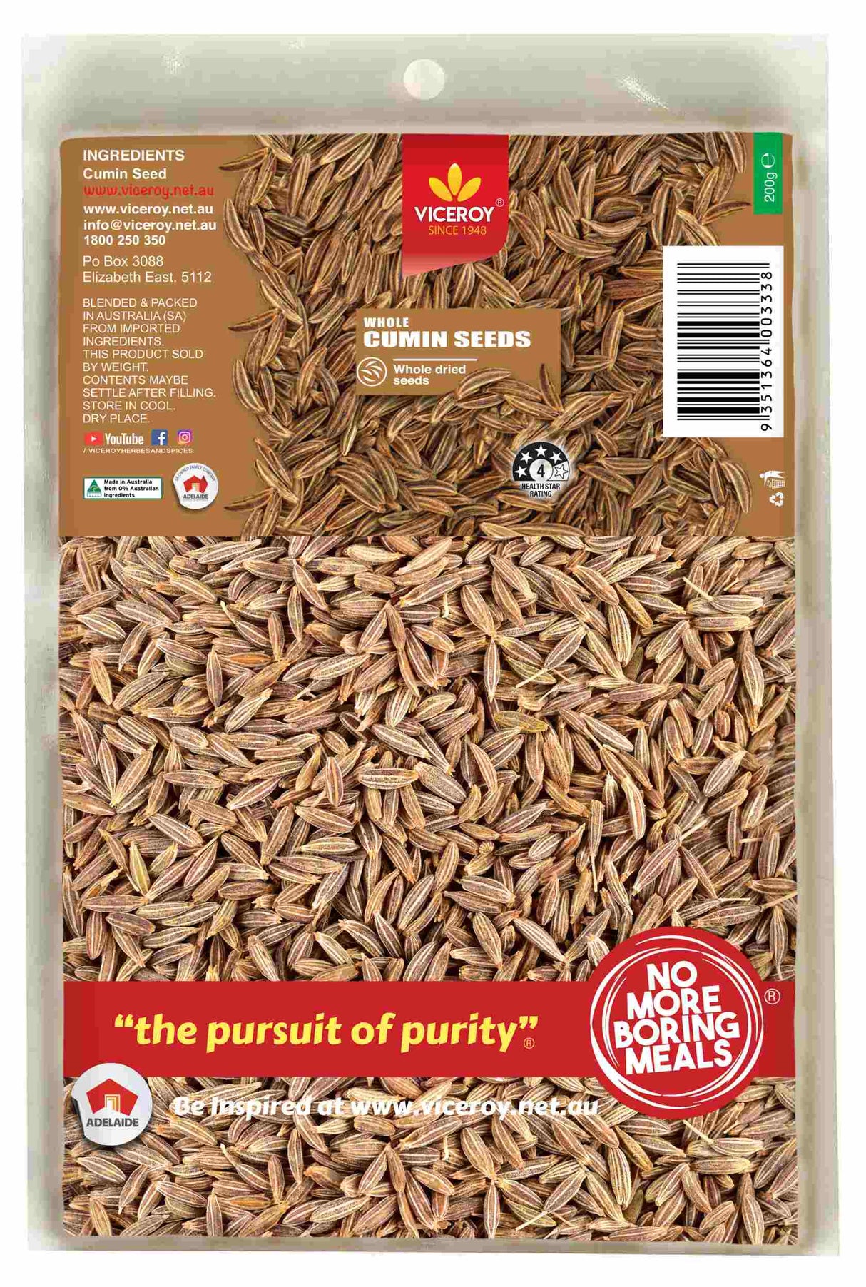 VICEROY® Cumin Seeds - Viceroy.net.au
