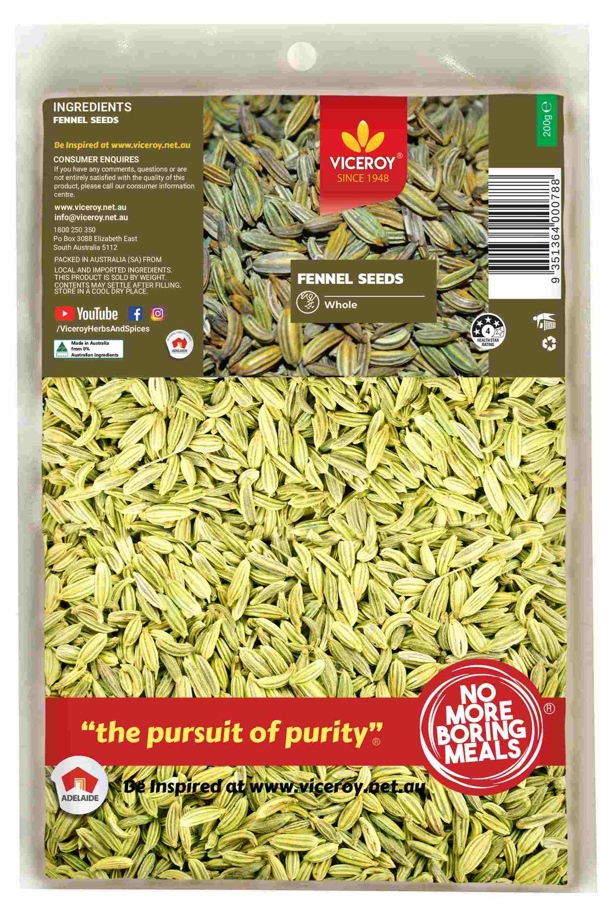 VICEROY® Fennel Seed - Viceroy.net.au