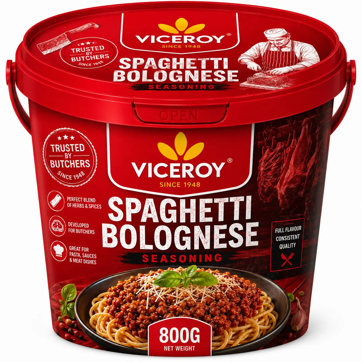 VICEROY® For Butchers® Spaghetti Bolognese 800G Bucket Viceroy.net.au