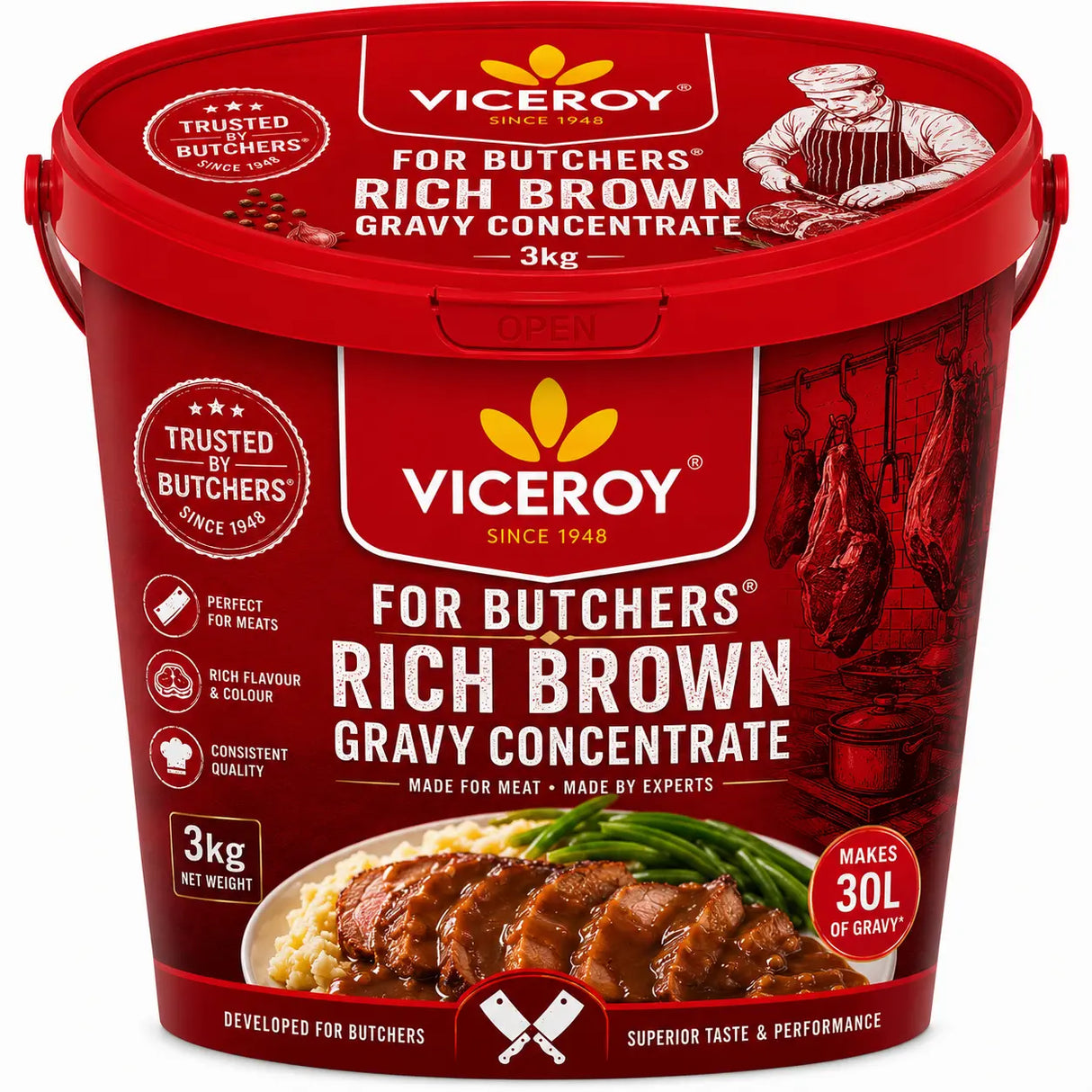 VICEROY® For Butchers® Rich Brown Gravy Concentrate 3kg - Viceroy.net.au