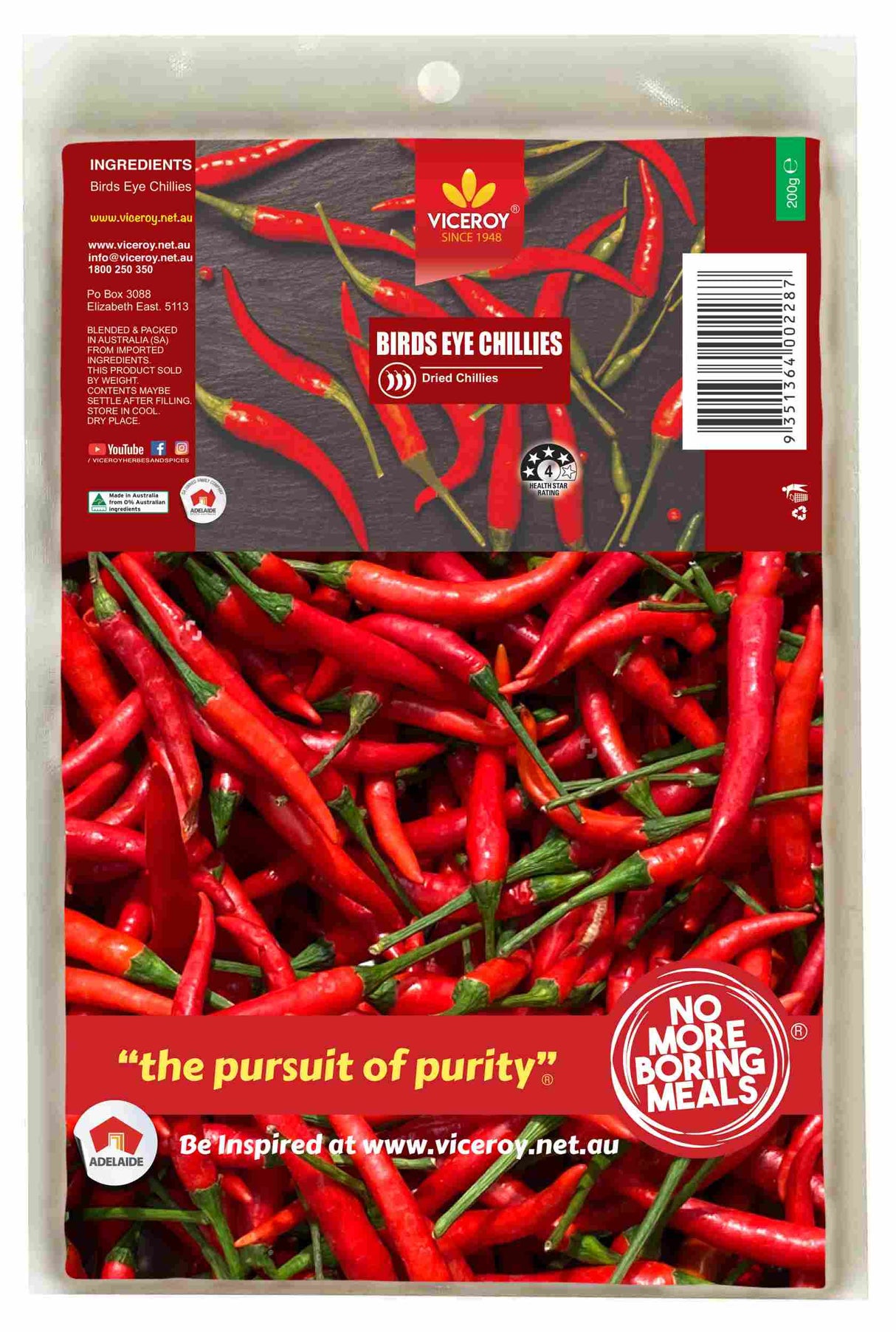 VICEROY® Bird's Eye Chili - Viceroy.net.au