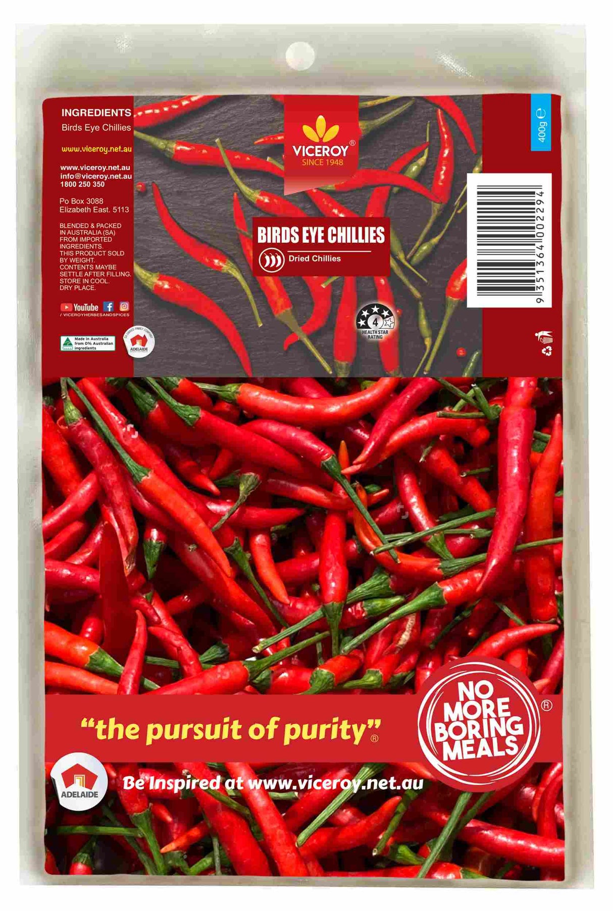 VICEROY® Bird's Eye Chili - Viceroy.net.au
