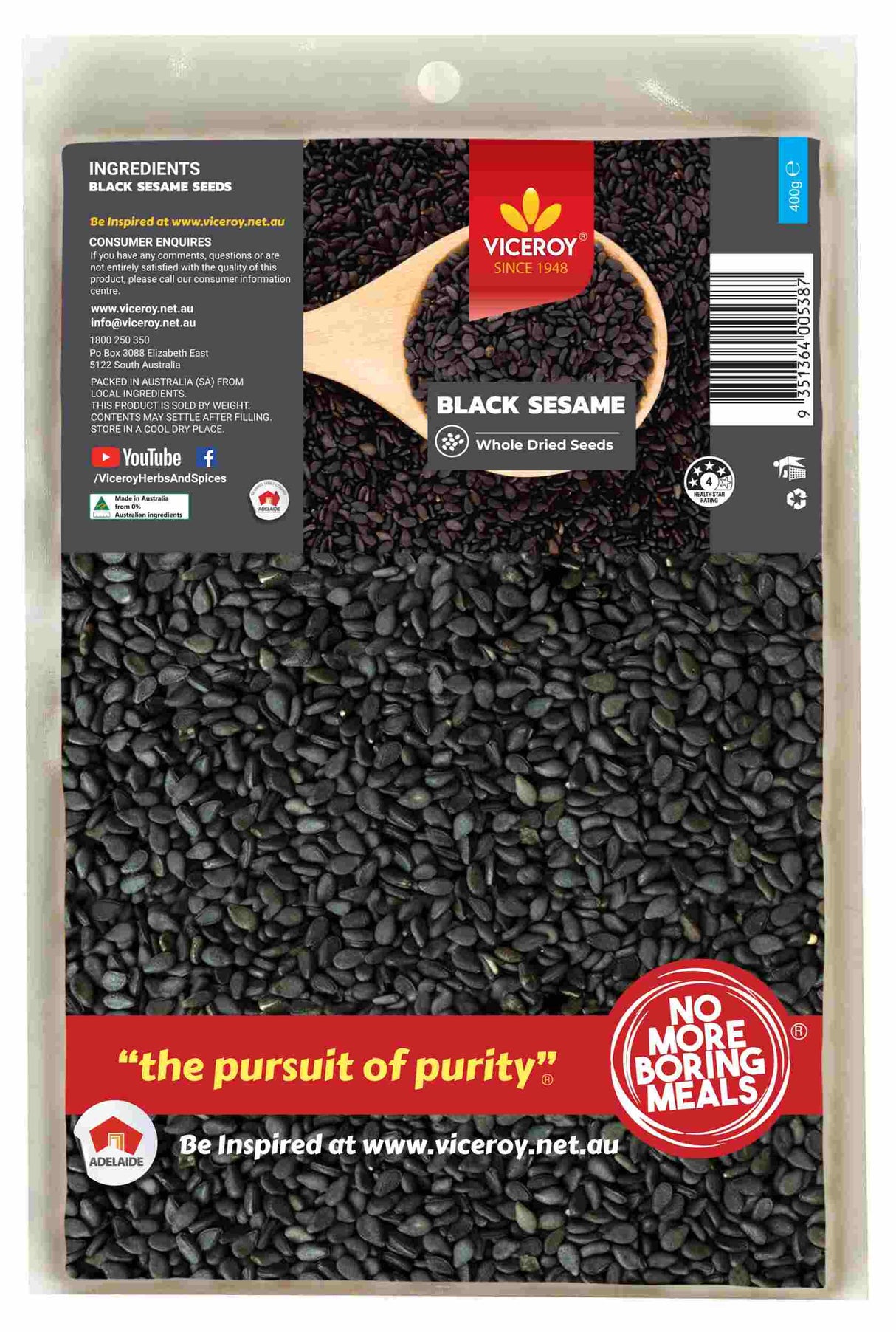 VICEROY® Black Sesame Seeds - Viceroy.net.au