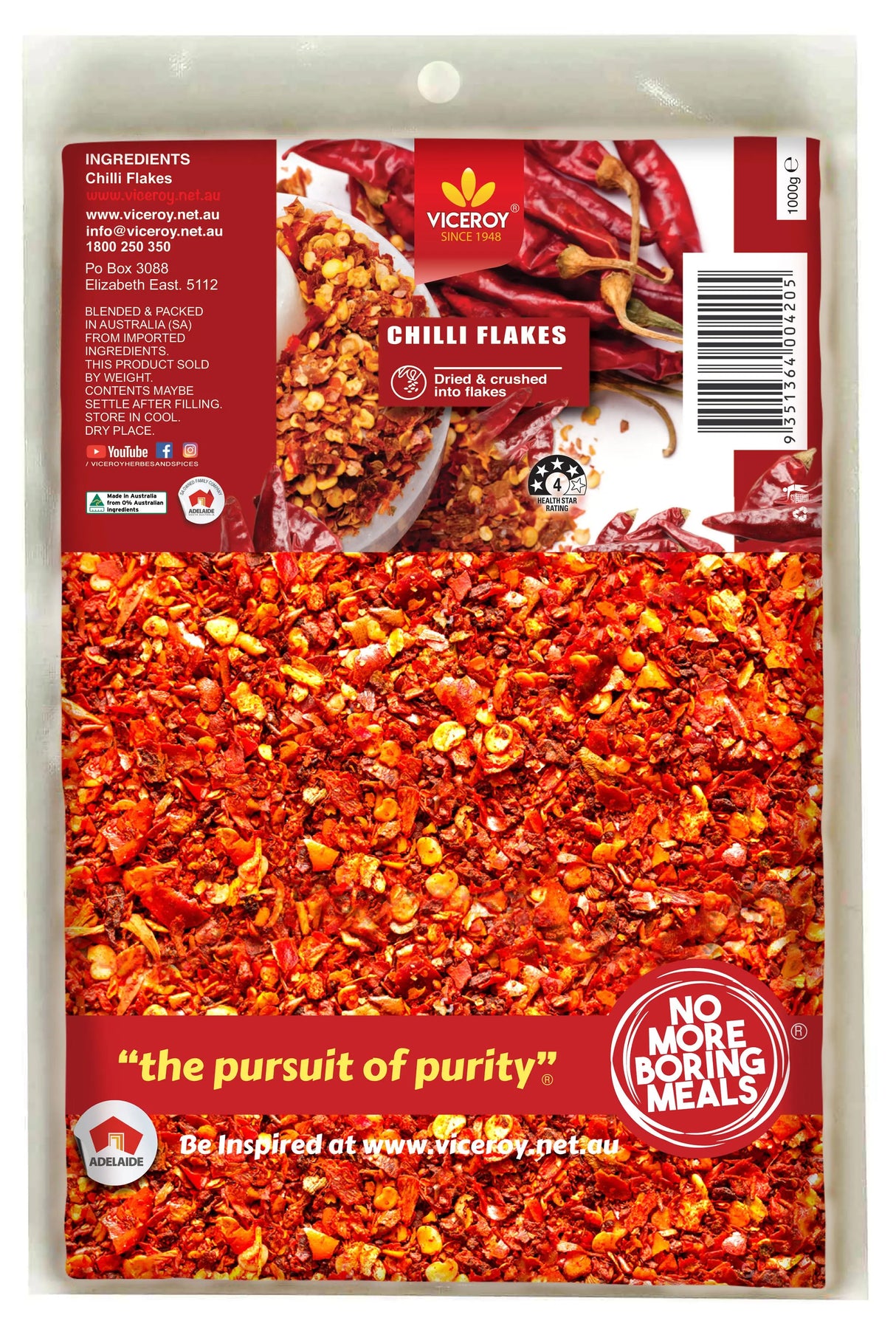 VICEROY® Chilli Flakes - Viceroy.net.au