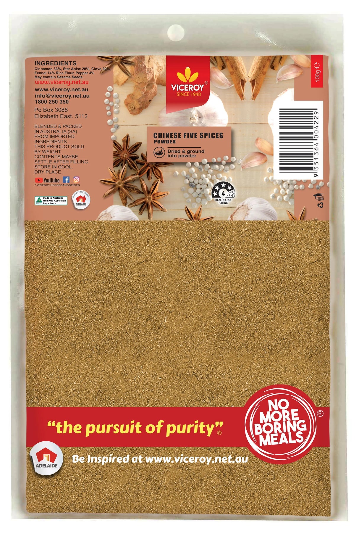 VICEROY® Chinese 5 Spices - Viceroy.net.au