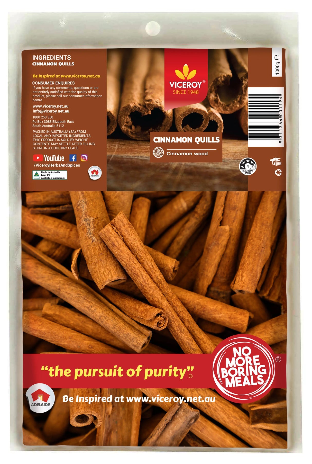 VICEROY® Cinnamon Quills - Viceroy.net.au