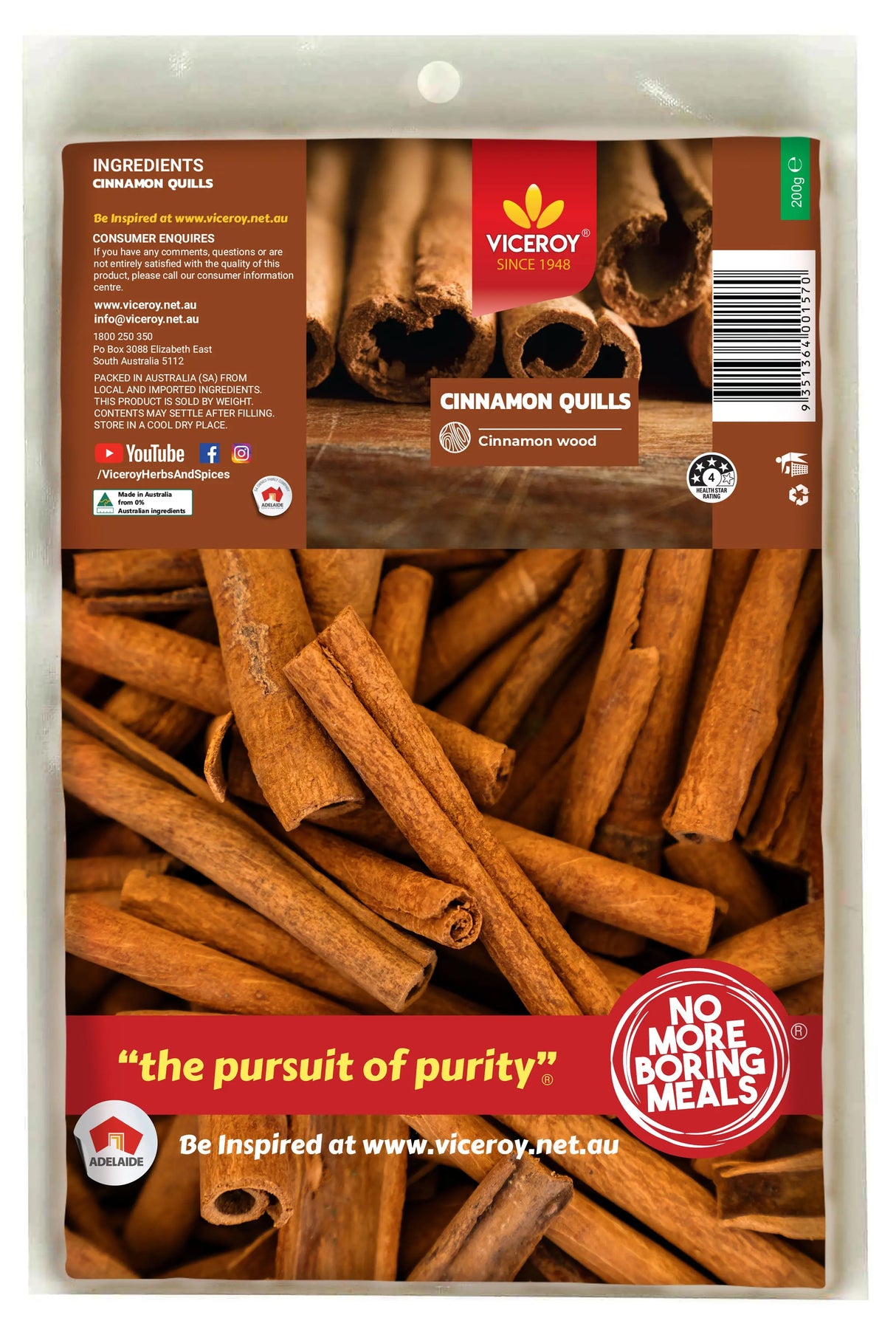 VICEROY® Cinnamon Quills - Viceroy.net.au