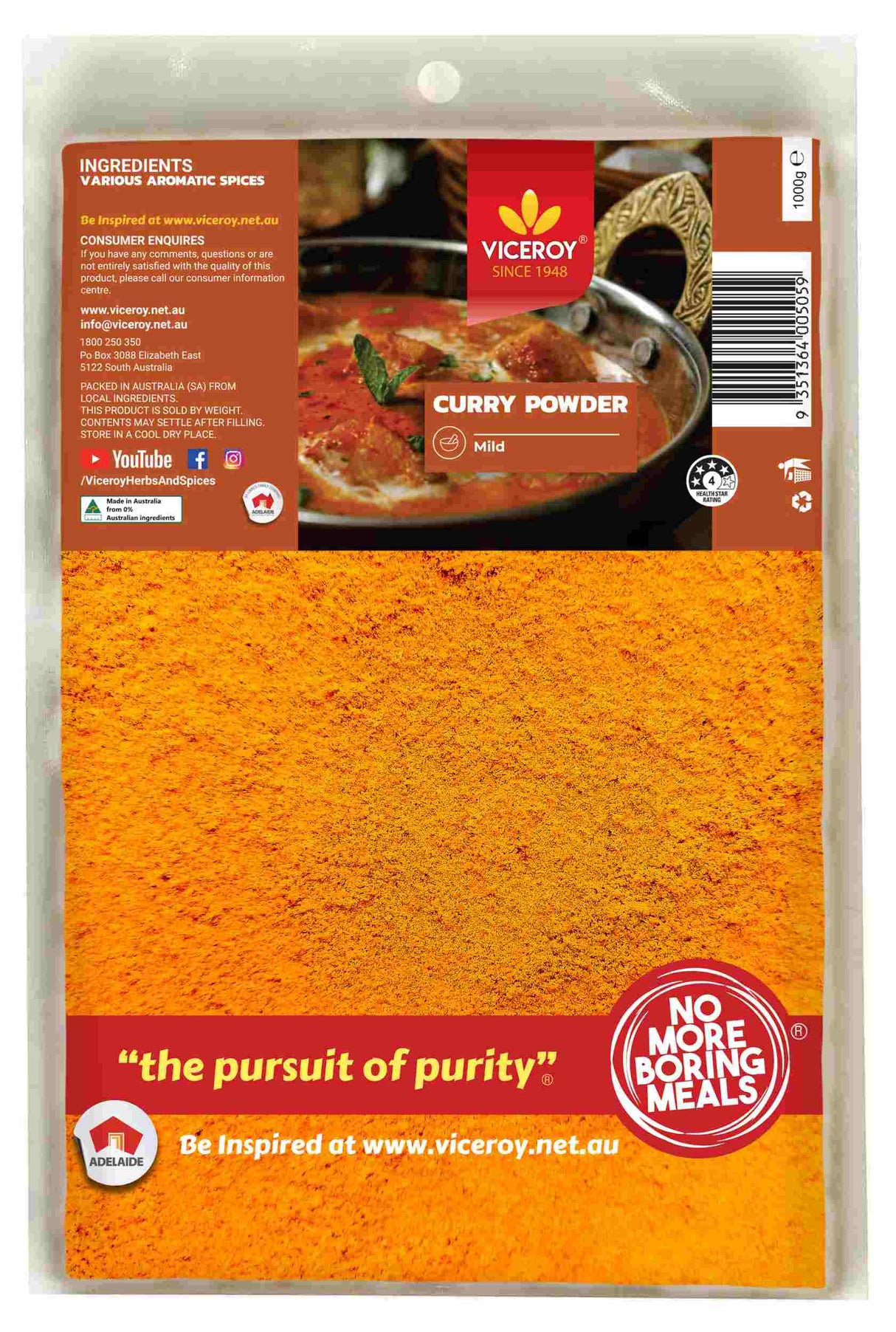VICEROY® Curry Powder Mild - Viceroy.net.au