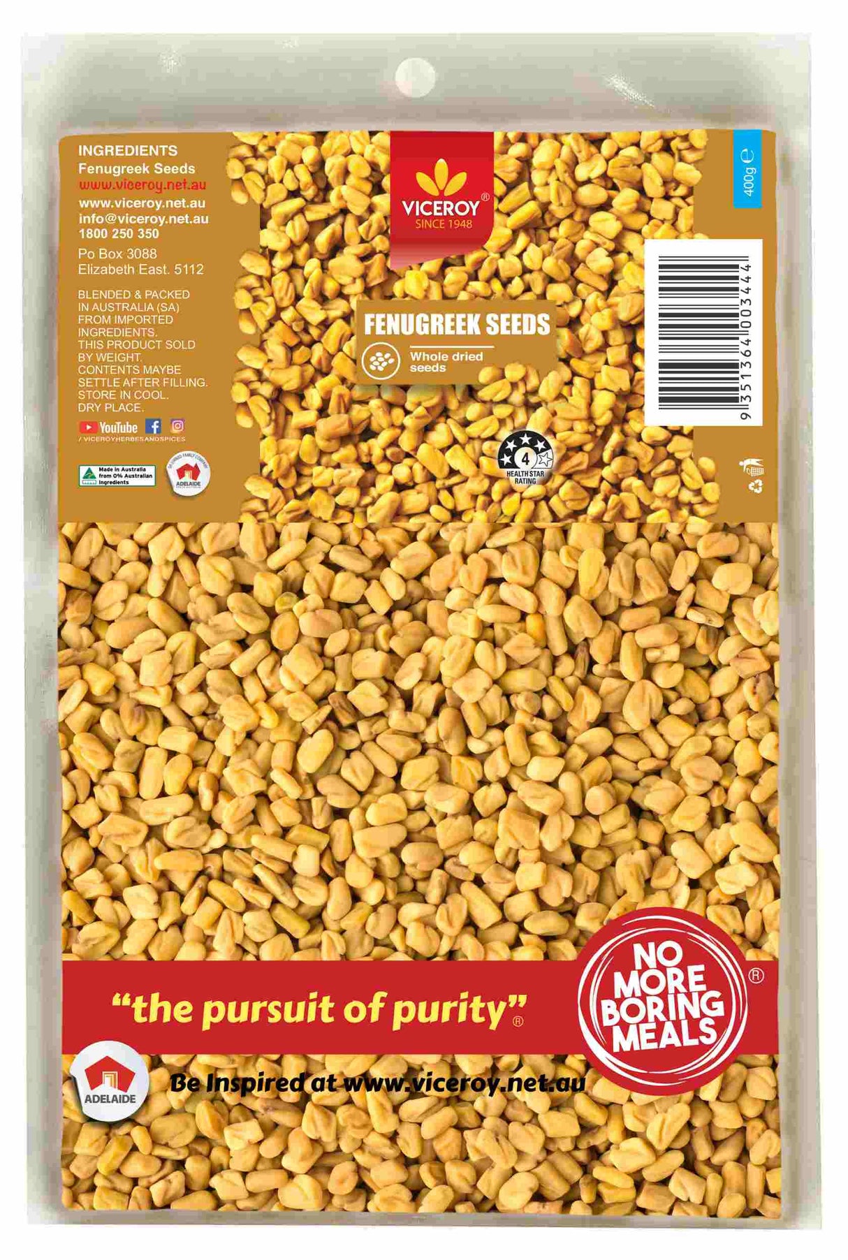 VICEROY® Fenugreek Seeds - Viceroy.net.au