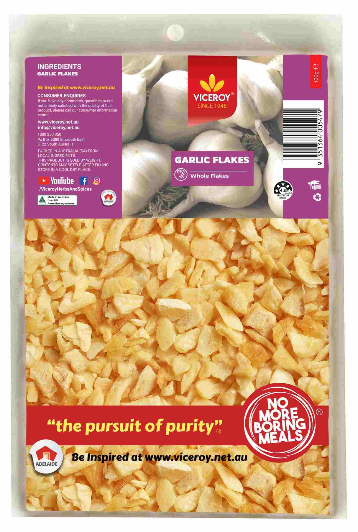 VICEROY® Garlic Flakes - Viceroy.net.au