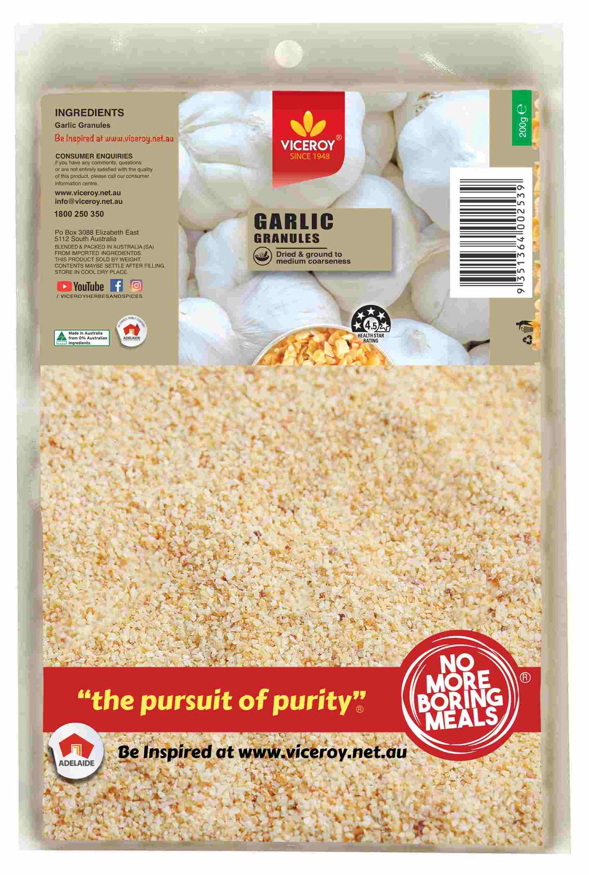 VICEROY® Garlic Granules - Viceroy.net.au