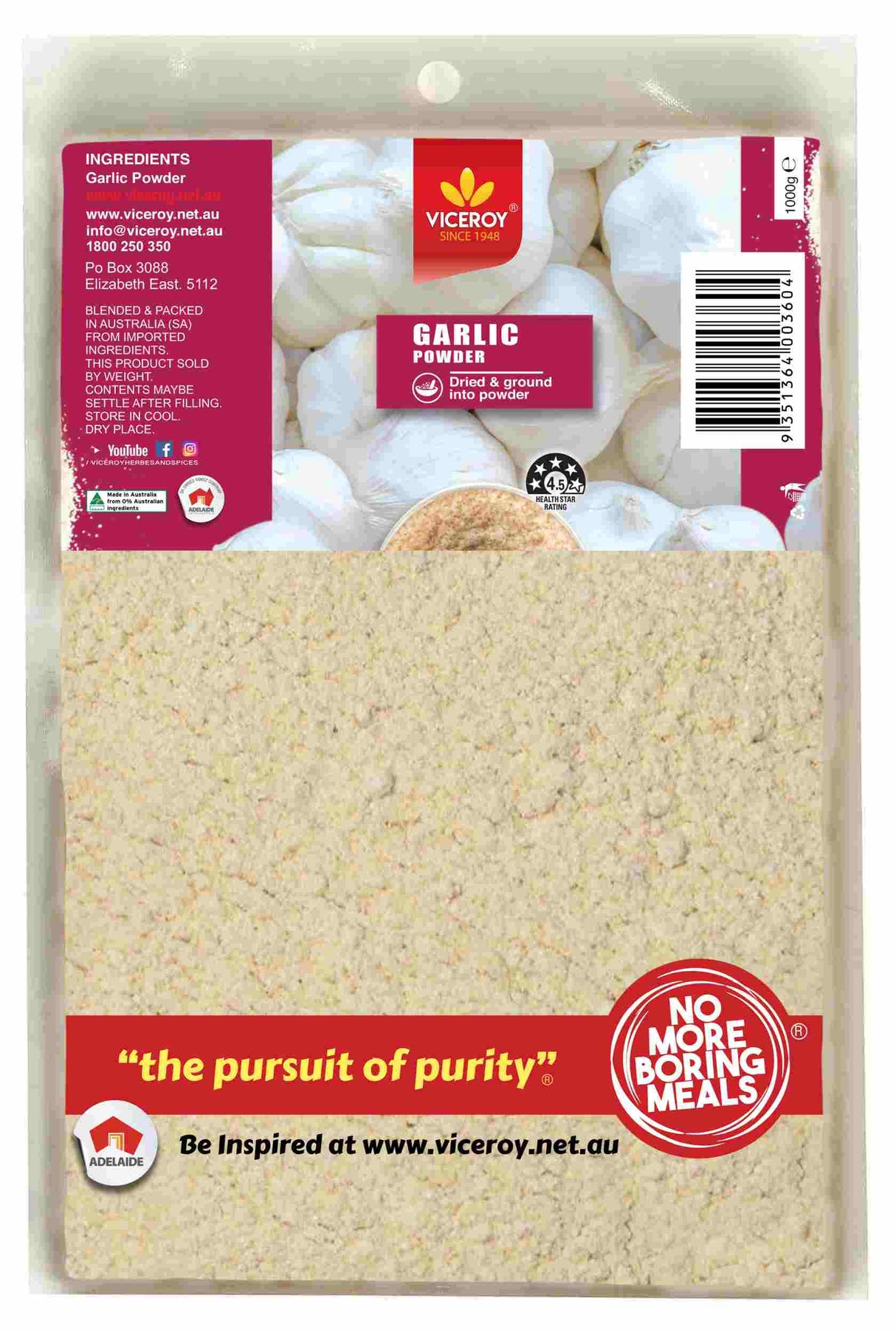 VICEROY® Garlic Powder - Viceroy.net.au
