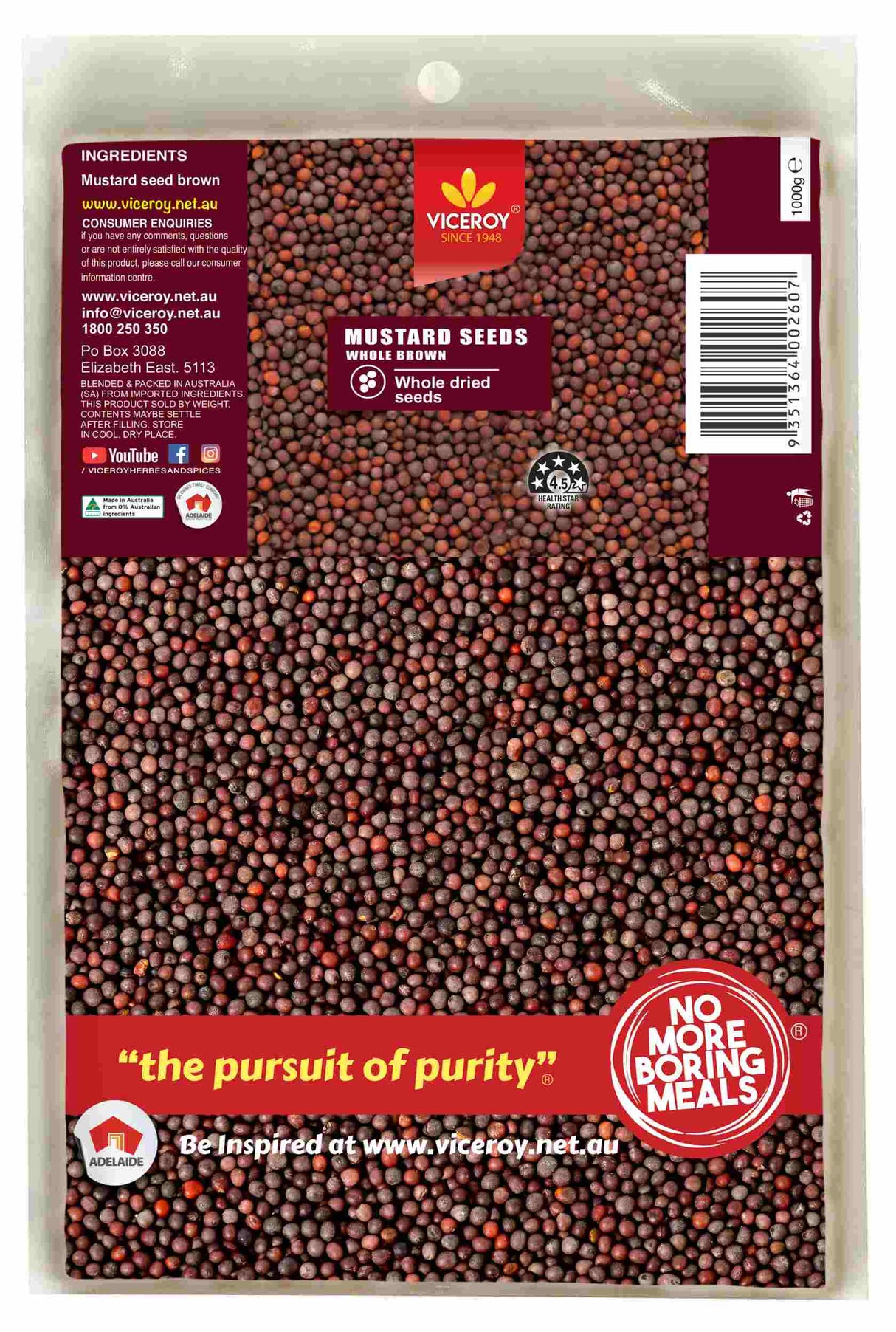 VICEROY® Mustard Seeds Brown - Viceroy.net.au