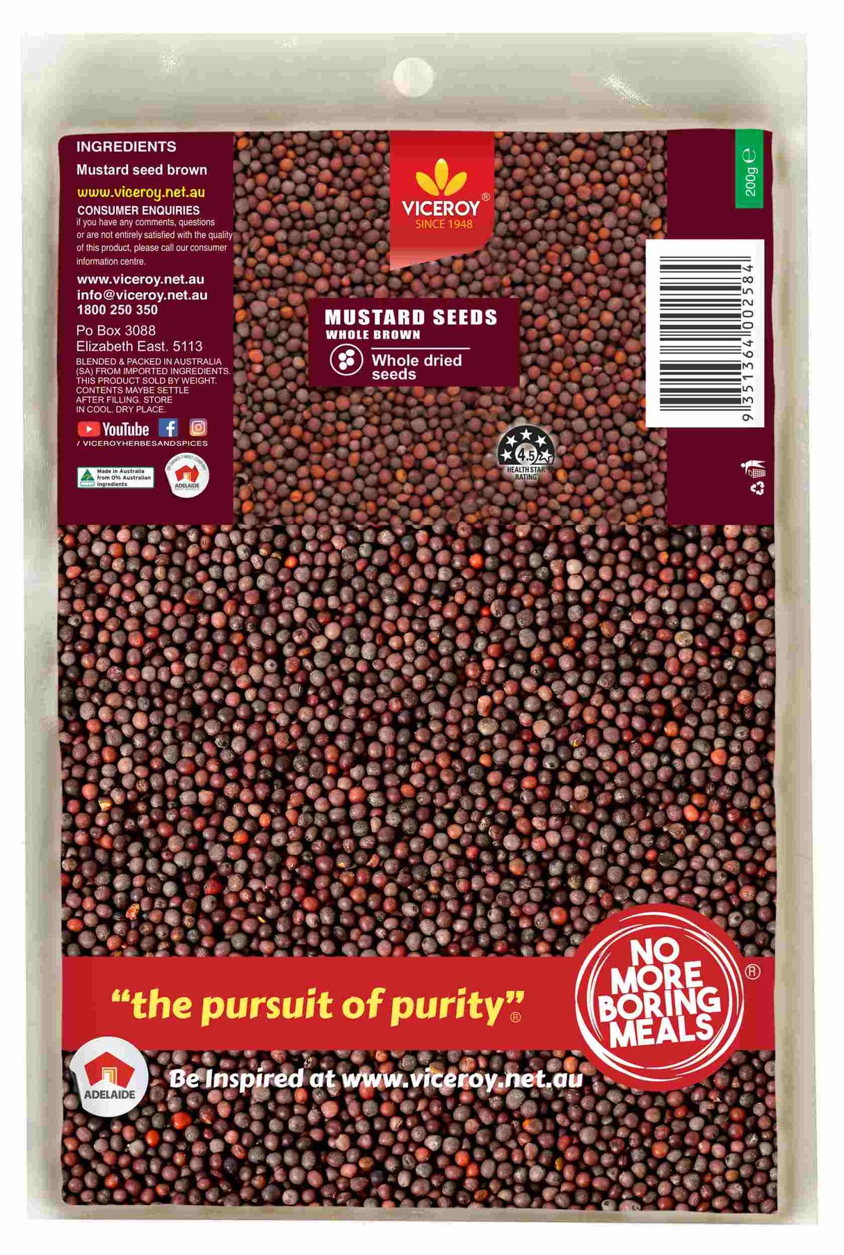 VICEROY® Mustard Seeds Brown - Viceroy.net.au