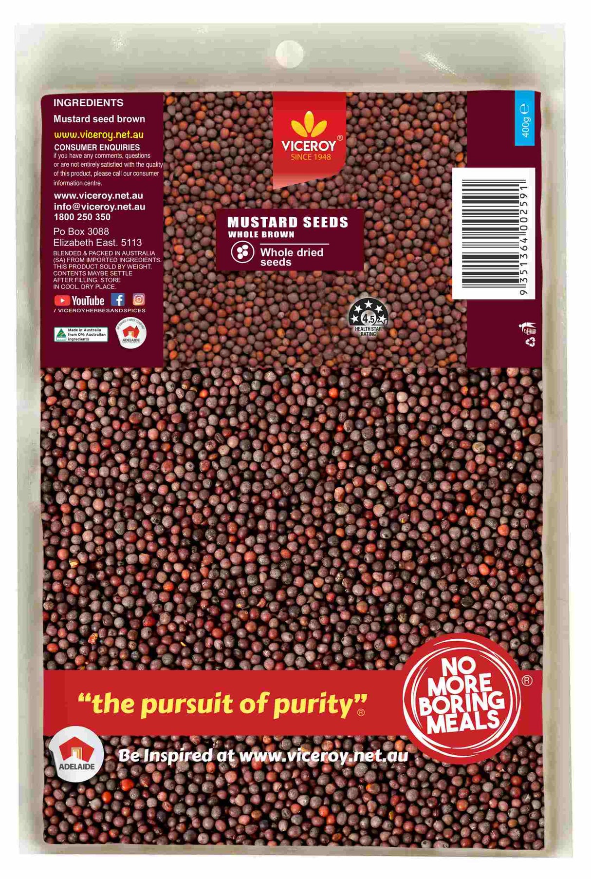 VICEROY® Mustard Seeds Brown - Viceroy.net.au