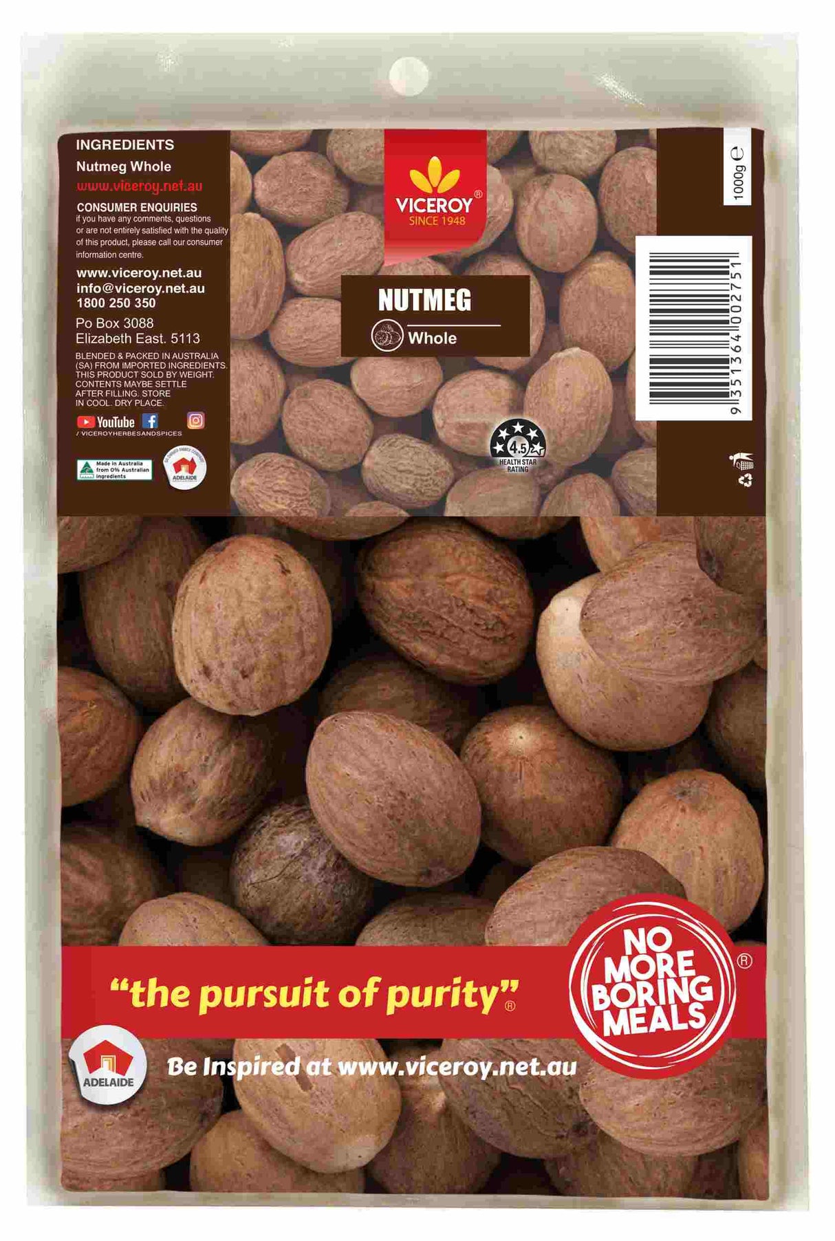 VICEROY® Nutmeg Whole - Viceroy.net.au
