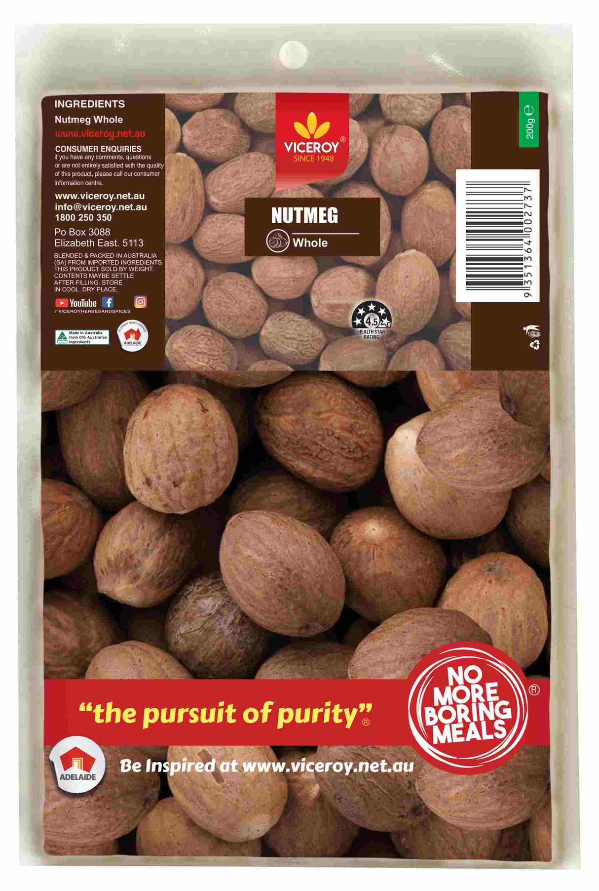 VICEROY® Nutmeg Whole - Viceroy.net.au