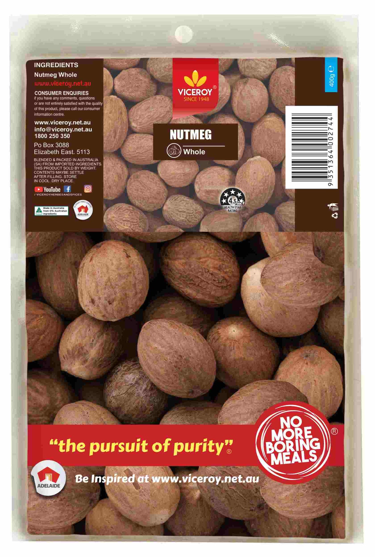 VICEROY® Nutmeg Whole - Viceroy.net.au