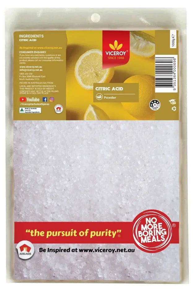 Viceroy® Citric Acid - Viceroy.net.au