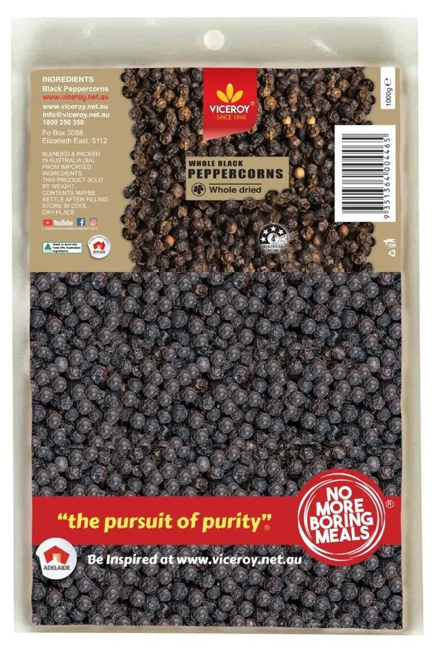 VICEROY® Black Peppercorn Whole - Viceroy.net.au