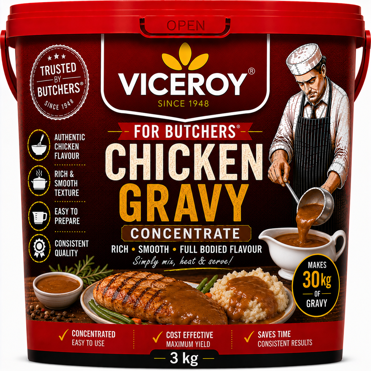 VICEROY® For Butchers® Chicken Gravy Concentrate  3kg