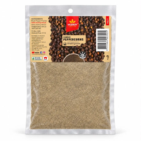VICEROY® Black Peppercorn Powder Viceroy.net.au